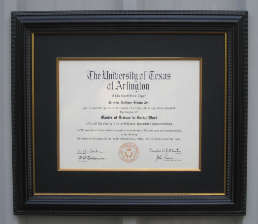certificate framing